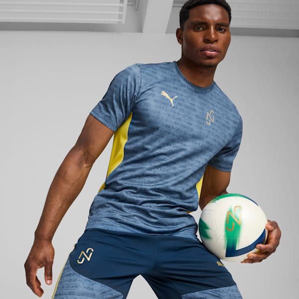PUMA x NEYMAR JR "BNA" Men's Jersey, Blue Horizon-Pelé Yellow, extralarge